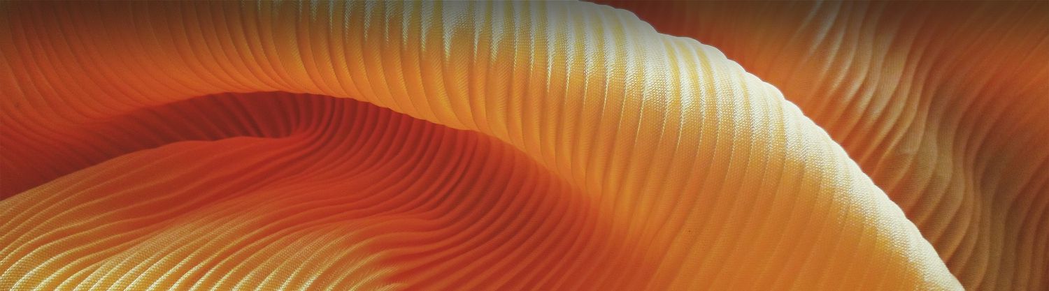 orange sheets folded over